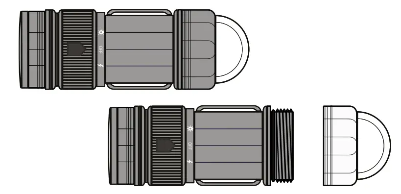 NORTHERN DIVER LED Strobe and Torch 120 Lumen Dive Light - Figure 1