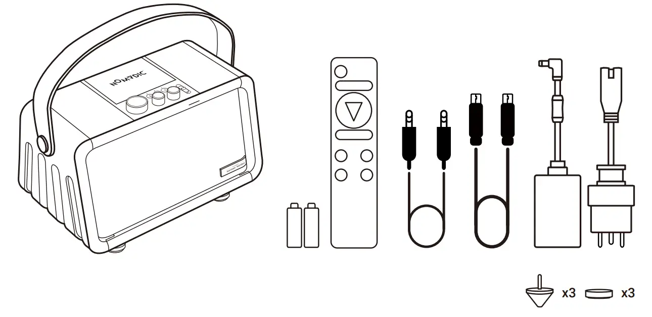 NOMVDIC-X300-Smart-Portable-Speaker-and-Projector-fig-1