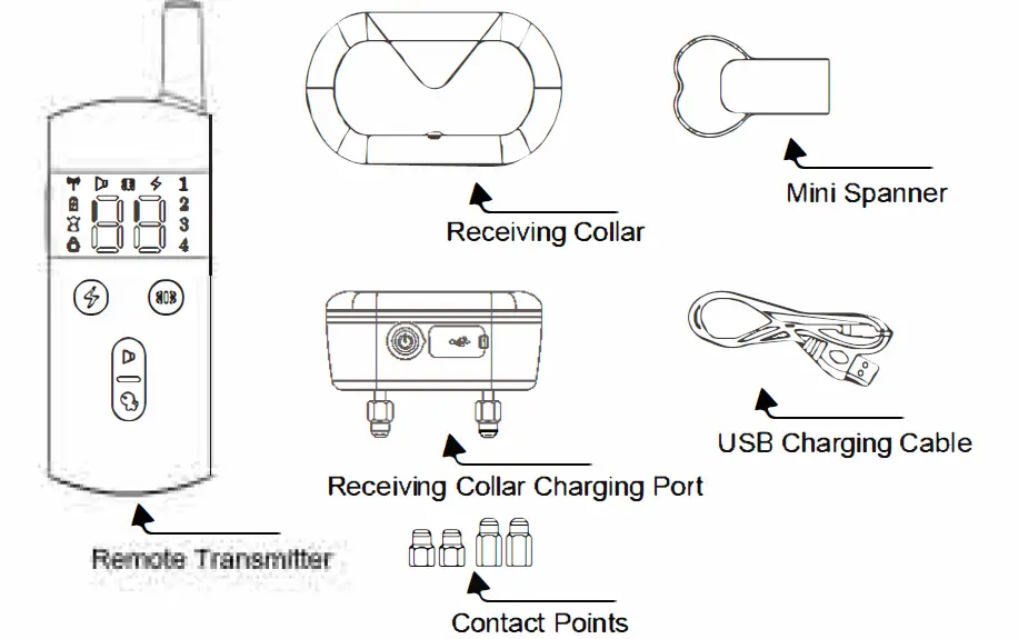 Yifeng-DT1000A-Rechargeable-and-Waterproof-Remote-Dog-Training-Collar-01