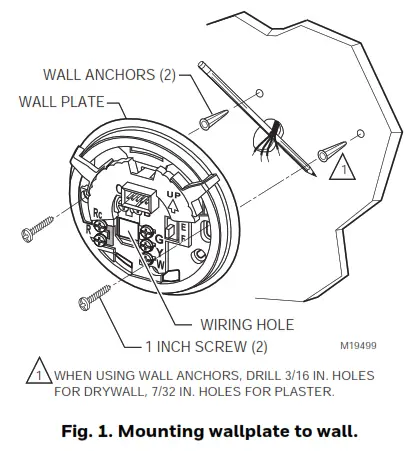 Honeywell T8775AC Digital Round Non-Programmable Thermostat-