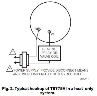 Honeywell T8775AC Digital Round Non-Programmable Thermostat-2