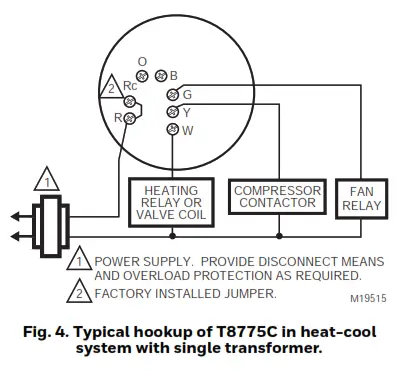 Honeywell T8775AC Digital Round Non-Programmable Thermostat-4