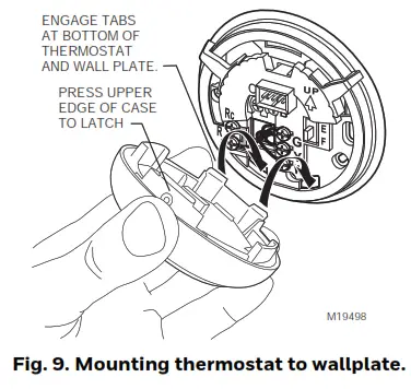 Honeywell T8775AC Digital Round Non-Programmable Thermostat-9