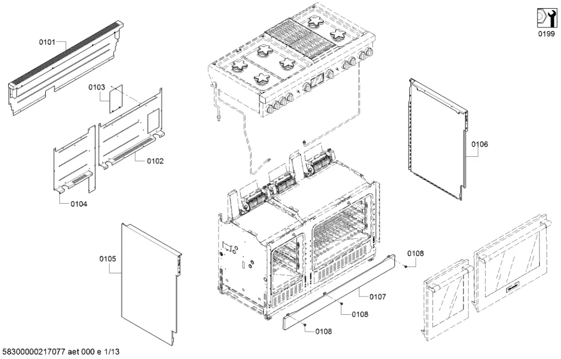 Thermador PRG486WLH 2 Dual Fuel Professional Range - Figure 1