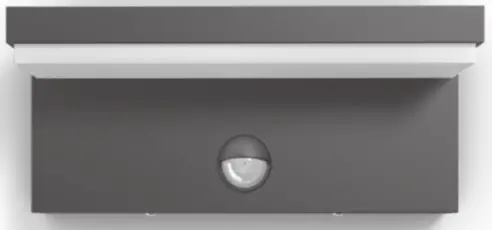 PHILIPS Bustan Wall Lantern with Motion Sensor Bulb -