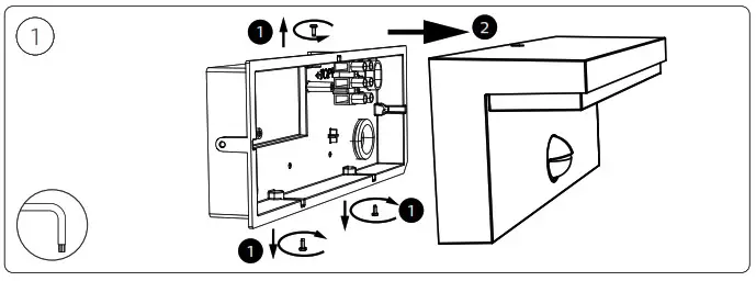 PHILIPS Bustan Wall Lantern with Motion Sensor Bulb -2