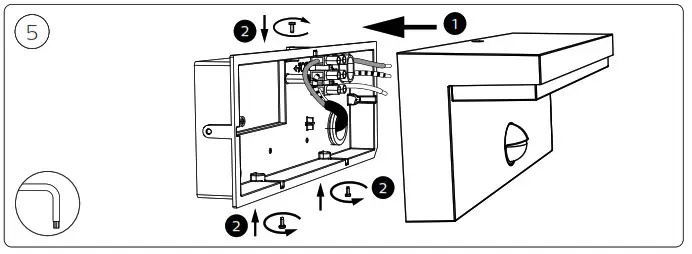 PHILIPS Bustan Wall Lantern with Motion Sensor Bulb -6