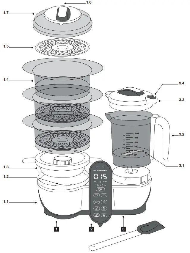 babymoov A001125 Dual Meal Station --DUO MEAL STATI