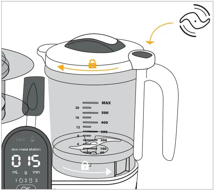 babymoov A001125 Dual Meal Station --BLENDING