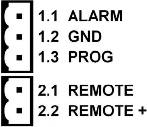 Connection diagram of the BP 48| 100