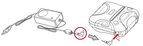 Star SM-T300, SM-T301, SMT302 Mobile Printer - Recharging the Battery Pack