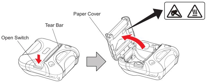 Star SM-T300, SM-T301, SMT302 Mobile Printer - Replacing Paper Roll