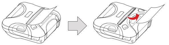 Star SM-T300, SM-T301, SMT302 Mobile Printer - Tear the excess paper off using the tear bar