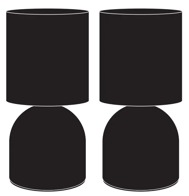 JOHN LEWIS Lucy Duo Touch Table Lamps-