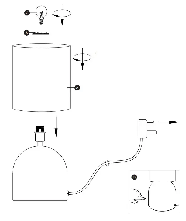 JOHN LEWIS Lucy Duo Touch Table Lamps-2