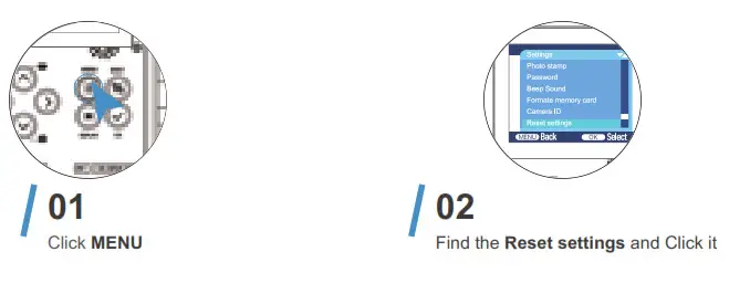 JOH501 Wi-Fi Trail Camera - Reset The Camera