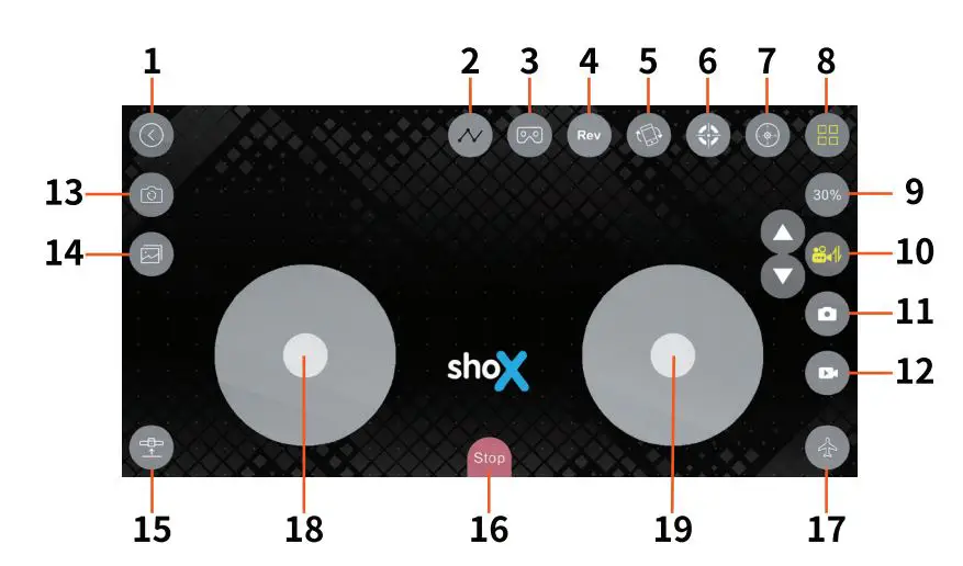 Tevo shox recon User Manual - Using the App
