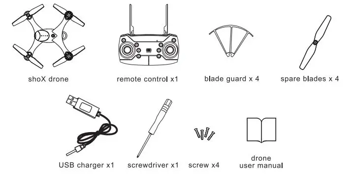 Tevo shox recon User Manual - What's in the box