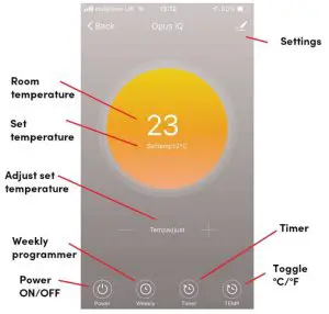 ecostrad 12884 iQ Infrared Panels WiFi Control - Device Settings 3