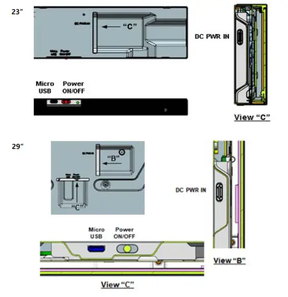 SOLUM WA23FO012W0 IT LCD Stripe Display- External Terminal Description
