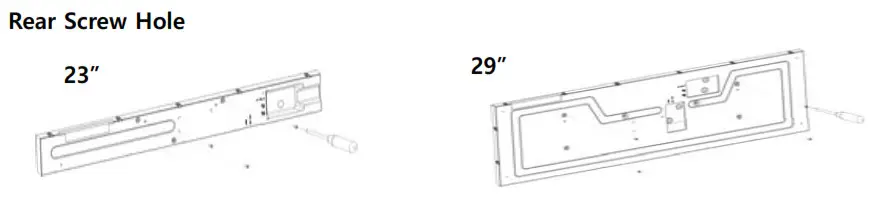 SOLUM WA23FO012W0 IT LCD Stripe Display- Rear Screw Hole