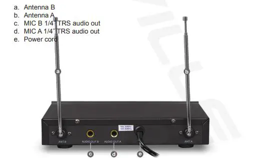 ROCKVILLE WIRELESS MICROPHONE - back