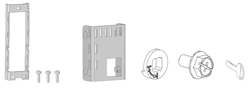 Logical Infrastructure LIHS1002 Intelligent Electronic Swing Handle- Metal bracket back