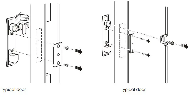 Logical Infrastructure LIHS1002 Intelligent Electronic Swing Handle- Typical door