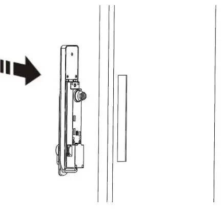Logical Infrastructure LIHS1002 Intelligent Electronic Swing Handle- cut out in the doo