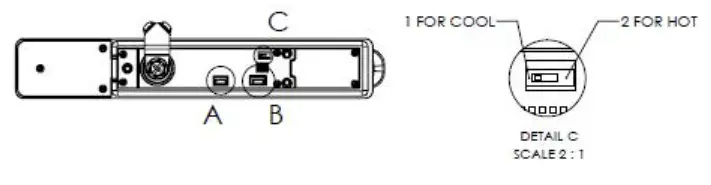 Logical Infrastructure LIHS1002 Intelligent Electronic Swing Handle- old aisle