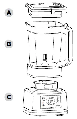 NINJA CB350UK Series Foodi Power Nutri Blender 2-In-1 fig 1