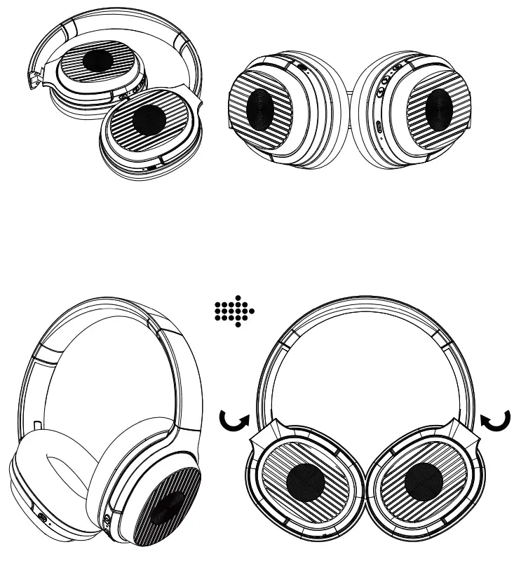 EKSA E5 Active Noise Cancelling Wireless Headphones - Design