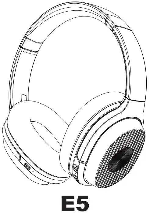 EKSA E5 Active Noise Cancelling Wireless Headphones