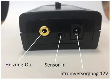 LACERTA Temperature controller for dew caps and mirror heater - Connection