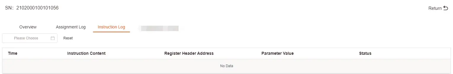 sunways Smart Plants Monitoring and Management Platform- Instruction Log