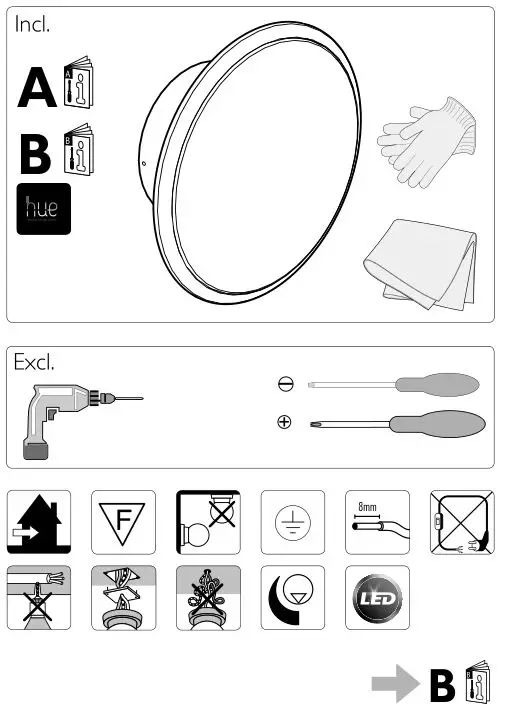 Philips Hue Phoenix - Including & Excluding