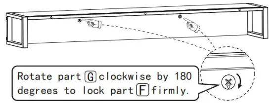 TERAVES CD Ass01 47 Office Computer Desk with 5 Tier Storage Shelves - Installation 2
