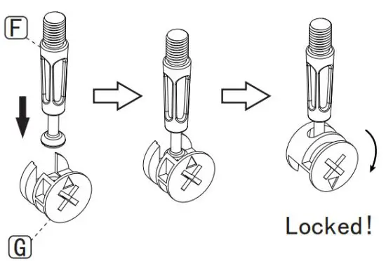 TERAVES CD Ass01 47 Office Computer Desk with 5 Tier Storage Shelves - Installation 3