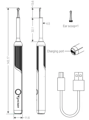 Wudaopu Wuji P20 Intelligent Visual Ear Pick - Product Introduction