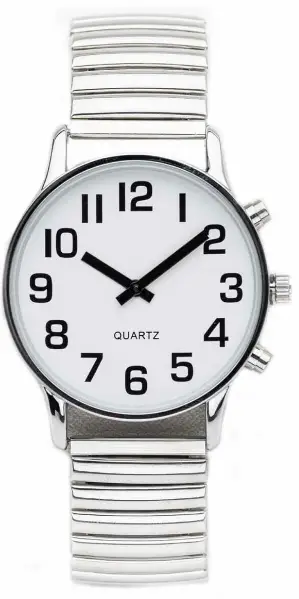 QUARTZ 101155 Analog Watch With Slide Battery Compartment