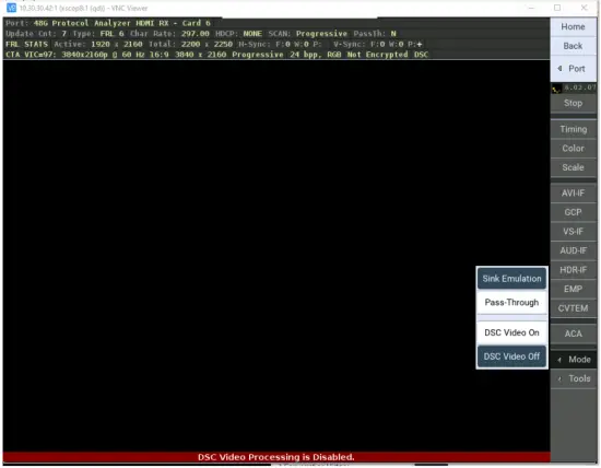 No DSC Video