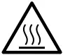Causion - Avoid contacts with hot surface