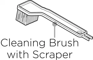 Grill Parts 6 - Cleaning Brush with Scraper