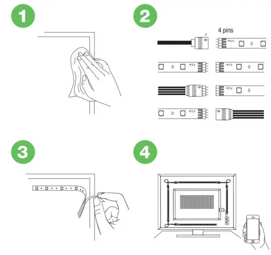 Lepro DEPU87762157 LED Light Strip - figure 6