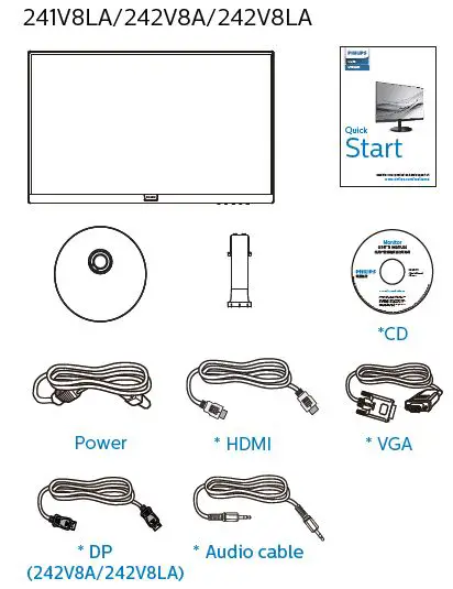 PHILIPS-241V8 V-Line-LCD-Monitor-fig-2