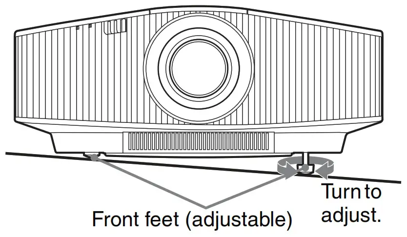 SONY VPL VW890ES Home Cinema Laser Video Projector - Installing the Unit 4