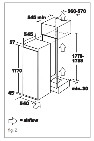 shopify T518LEMBI Integrated fridge - fig 2