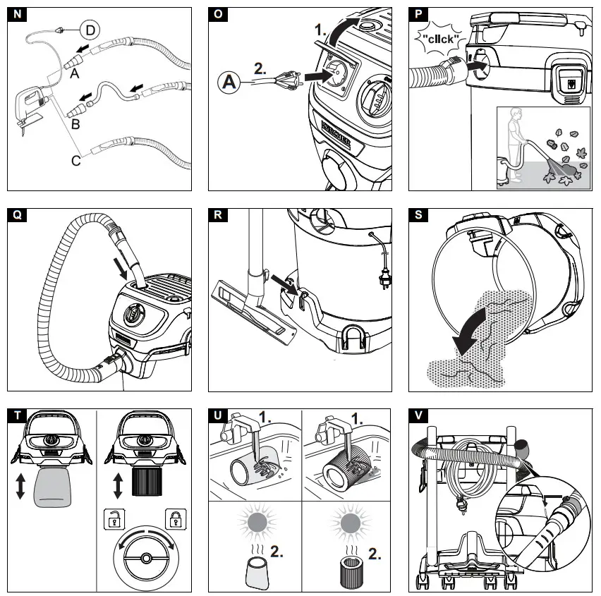 KARCHER WD 2 Plus Wet and Dry Vacuum Cleaner 1000W - figure 3