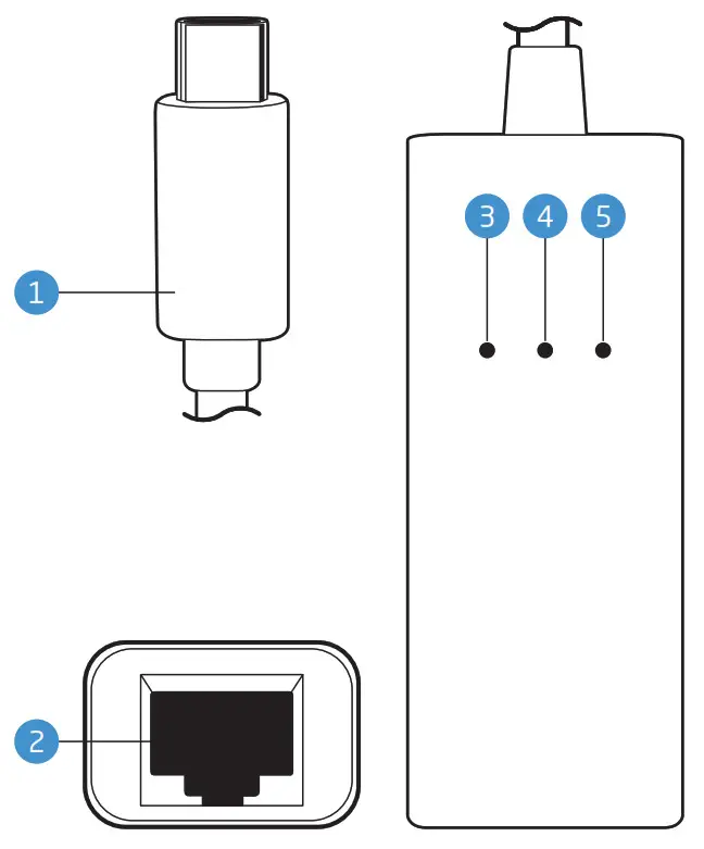 XCELLON GIGABIT USB-C To Ethernet