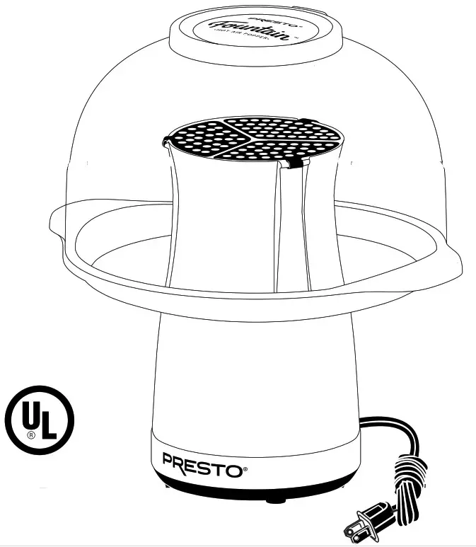 PRESTO Fountain Popper Electric Hot Airs
